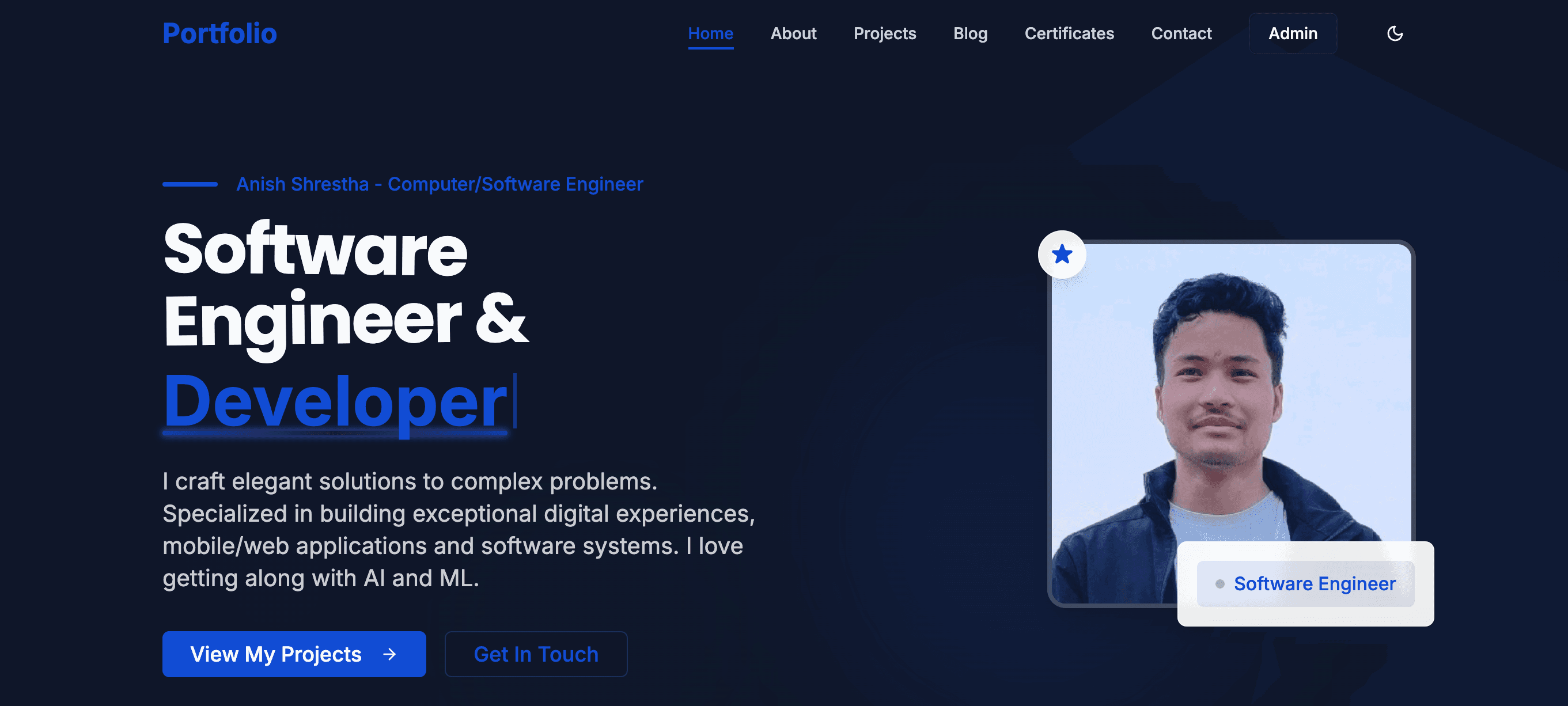 Personal Portfolio - React