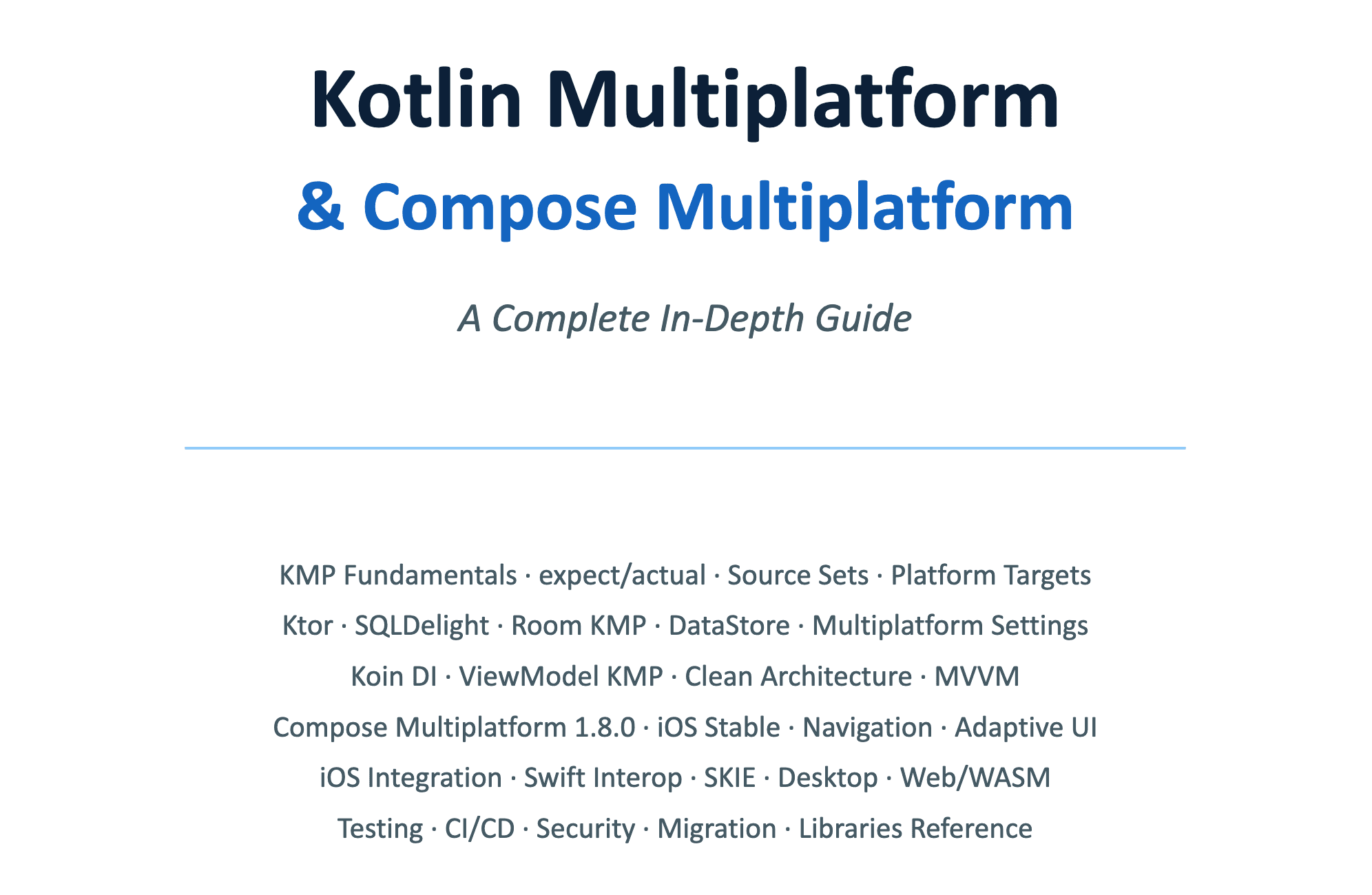 Kotlin Multiplatform & Compose Multiplatform | A Complete In-Depth Guide